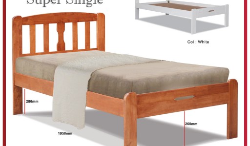 new fumica wooden bed frame68-